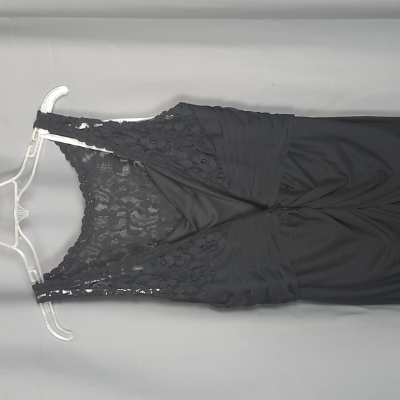 Black Davids Bridal Dress Size 12 - Picture 5 of 9